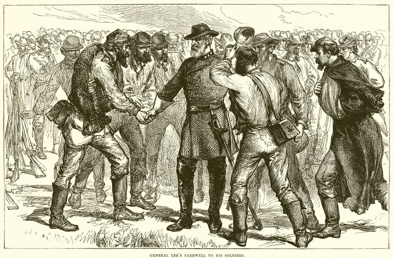 Adieux du général Lee à ses soldats - English School