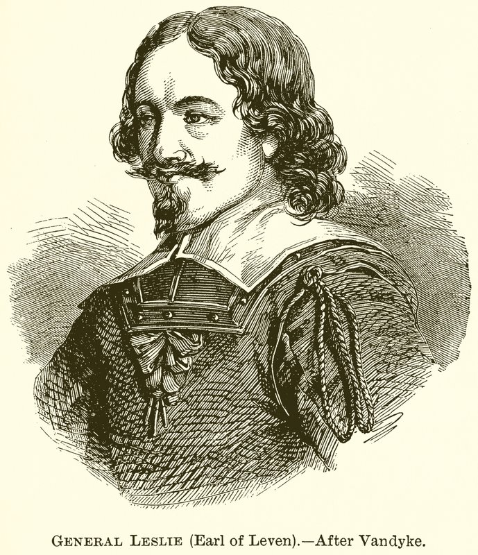 Général Leslie (Comte de Leven) - English School