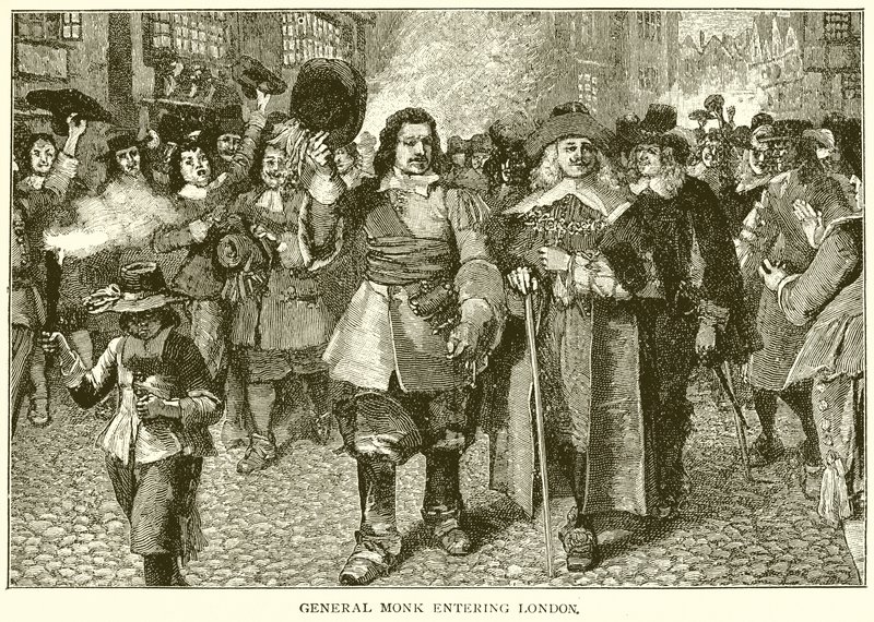 Le Général Monk entrant à Londres - English School
