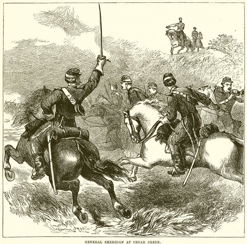 Général Sheridan à Cedar Creek - English School