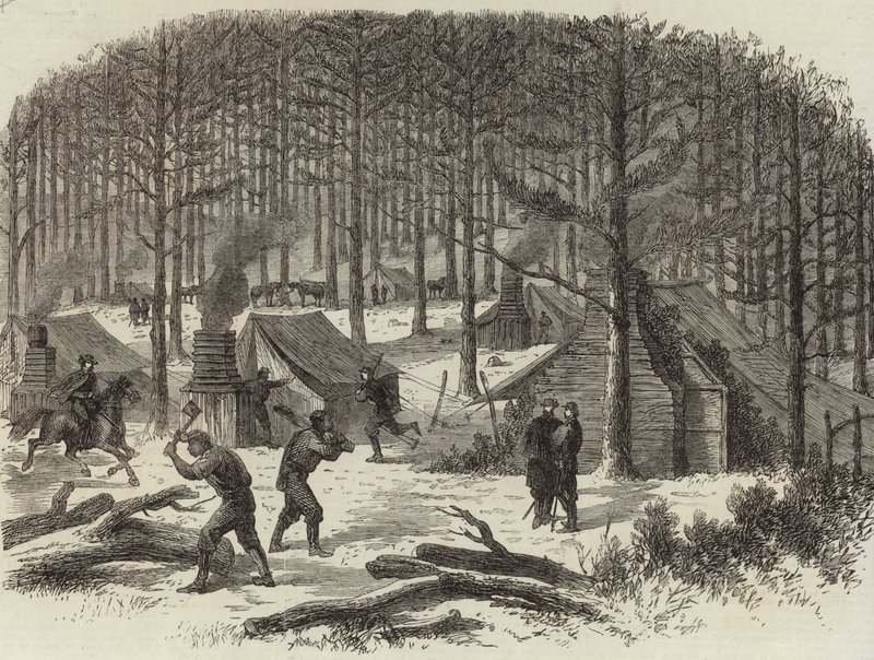 Quartier général du général Stuart sur la Rapidan - English School