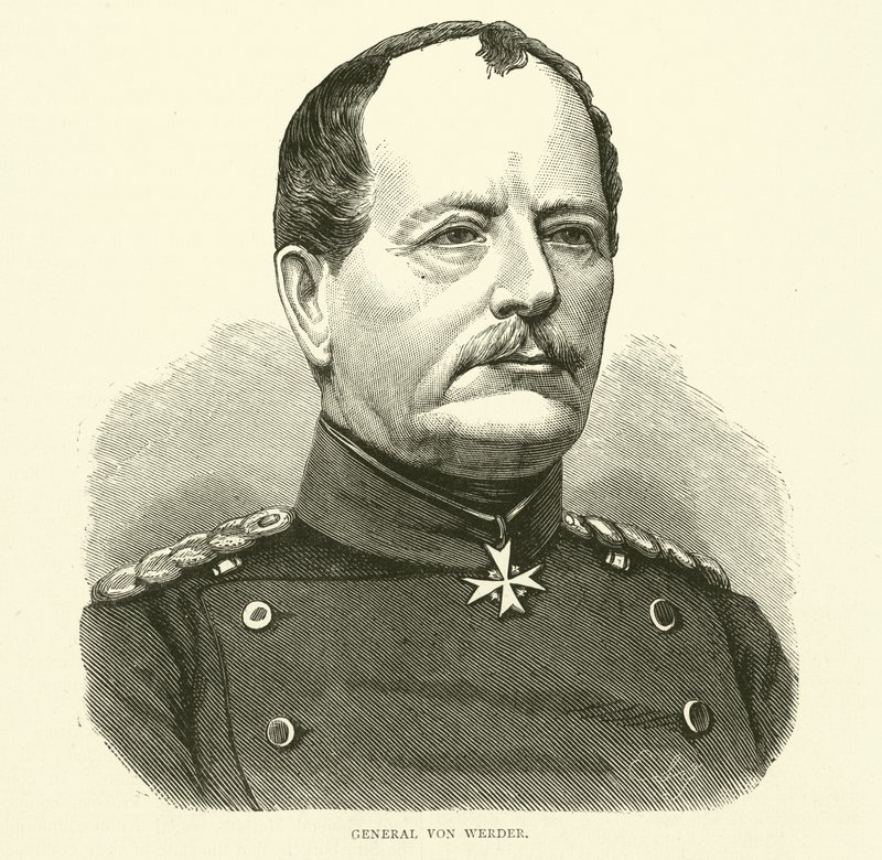 Le général Von Werder, septembre 1870 - English School
