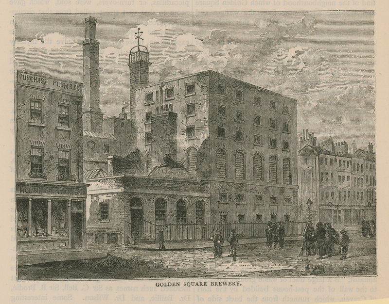 Vue générale de la brasserie Golden Square - English School