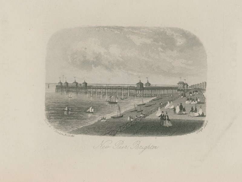 Vue générale de la nouvelle jetée à Brighton - English School