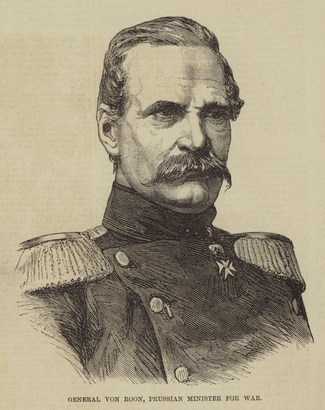 Général von Roon, ministre prussien de la guerre (gravure) - English School