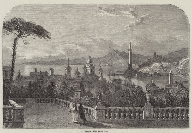Gênes (gravure) - English School