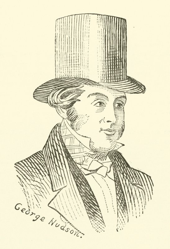 George Hudson, le roi des chemins de fer (gravure) - English School