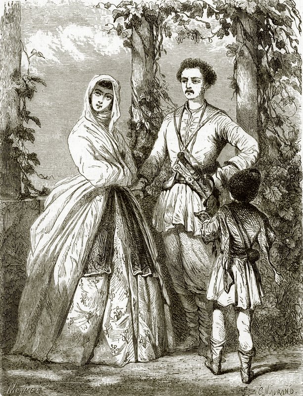 Costumes géorgiens - English School