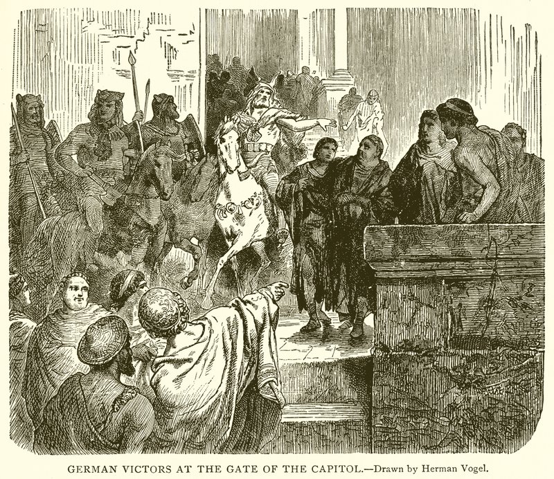 Vainqueurs allemands à la porte du Capitole - English School