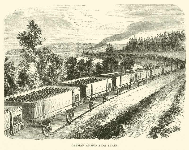 Train de munitions allemand, septembre 1870 - English School