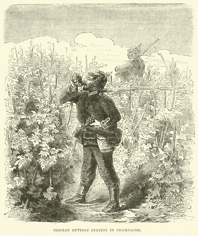 Poste avancé allemand en Champagne, septembre 1870 - English School