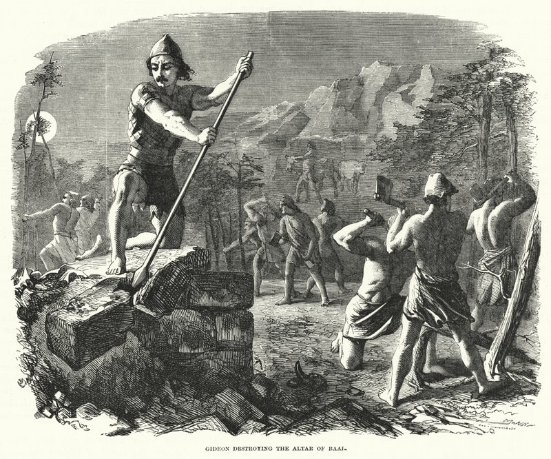 Gédéon détruisant l