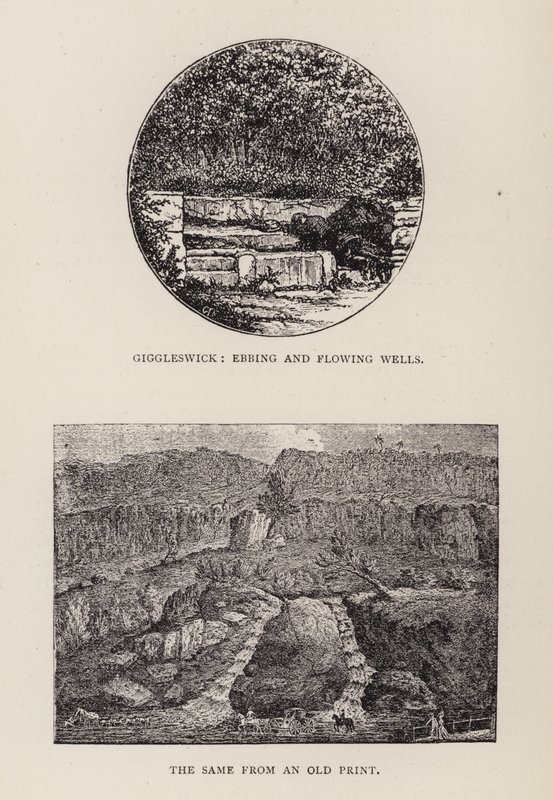 Giggleswick, puits intermittents (gravure) - English School