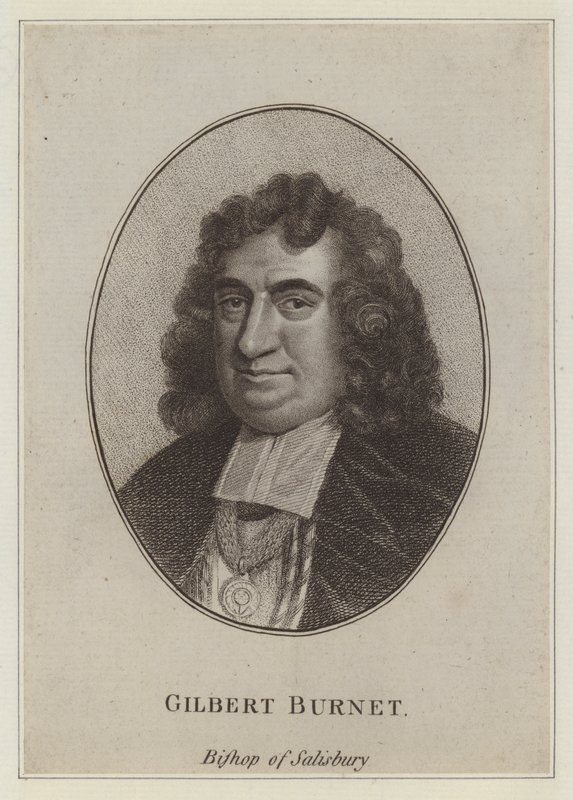 Gilbert Burnet, évêque de Salisbury, écrivain et historien (gravure) - English School