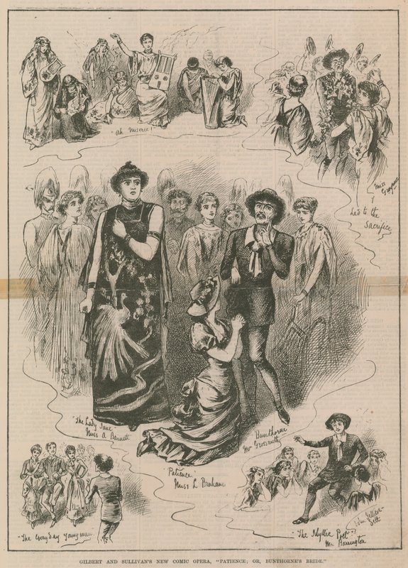 Nouvelle opérette comique de Gilbert & Sullivan, Patience; ou, La Fiancée de Bunthorne - English School