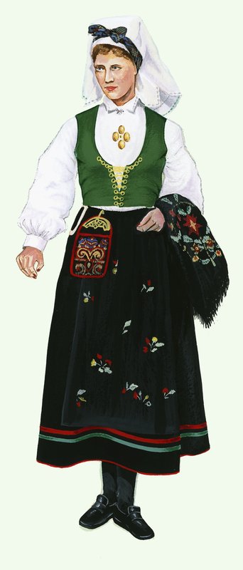 Fille en costume traditionnel - English School