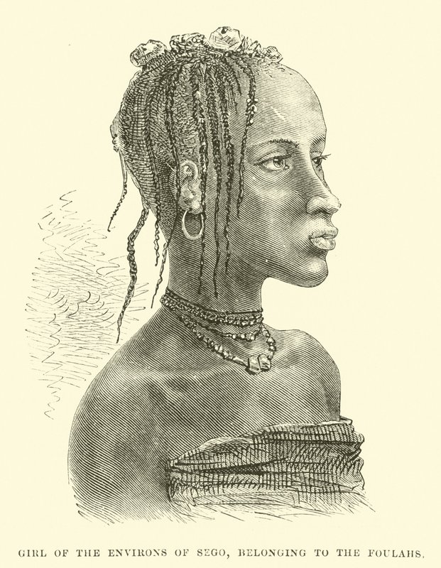 Fille des environs de Sego, appartenant aux Foulahs - English School