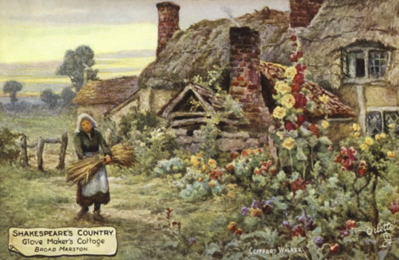 Cottage des fabricants de gants, Broad Marston, Worcestershire - English School