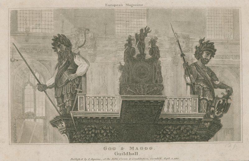 Gog et Magog, Guildhall, Londres - English School