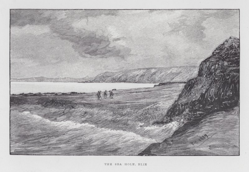 Golf : Le trou de mer, Elie (lithographie) - English School