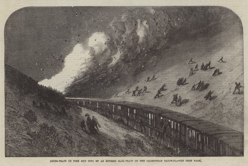 Train de Marchandises en Feu percuté par un Train Postal Express sur le Chemin de Fer Calédonien - English School