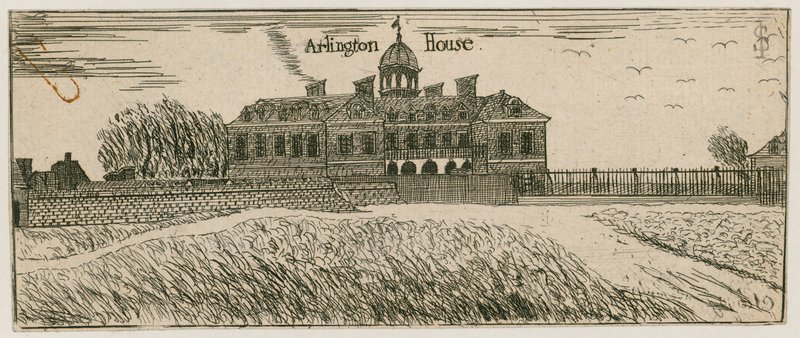 Goring House, plus tard Arlington House, sur le site de Buckingham Palace - English School