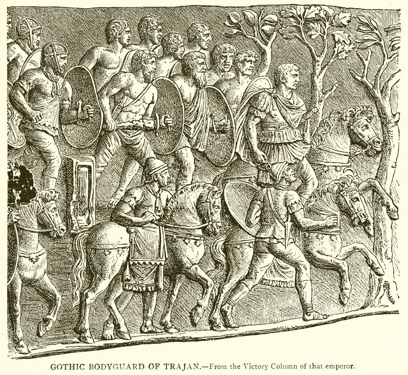 Garde du corps gothique de Trajan - English School