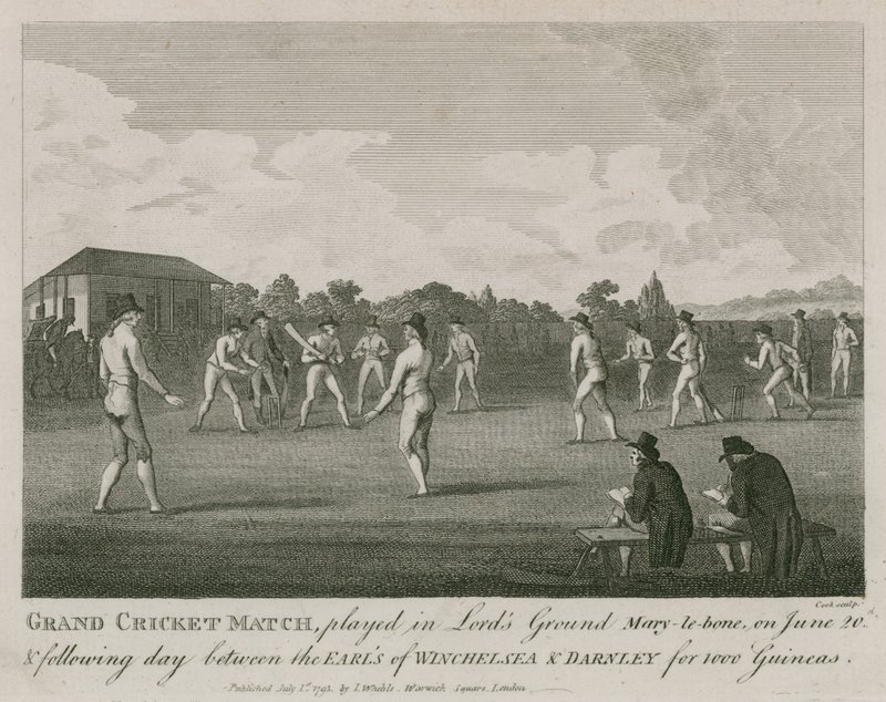 Grand match de cricket joué à Lords Ground, Marylebone, Londres - English School