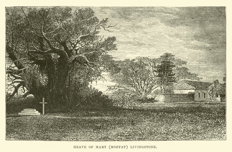 Tombe de Mary (Moffat) Livingstone - English School