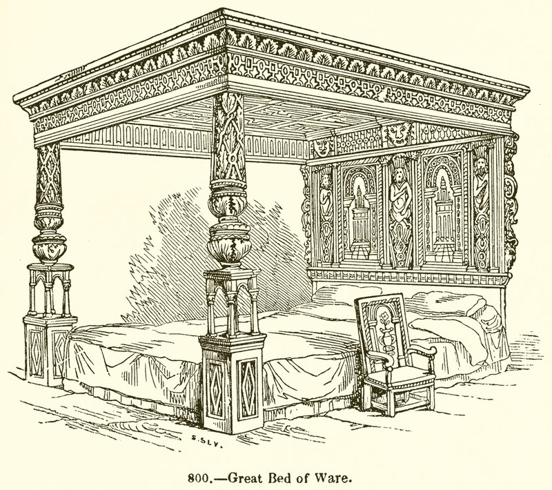 Grand lit de Ware - English School