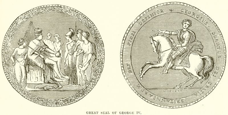 Grand Sceau de George IV - English School