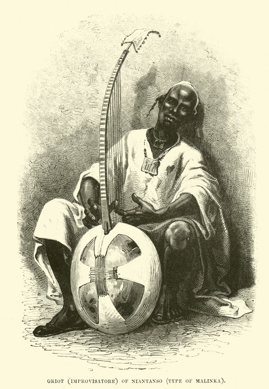 Griot (Improvisateur) de Niantanso, type de Malinka - English School
