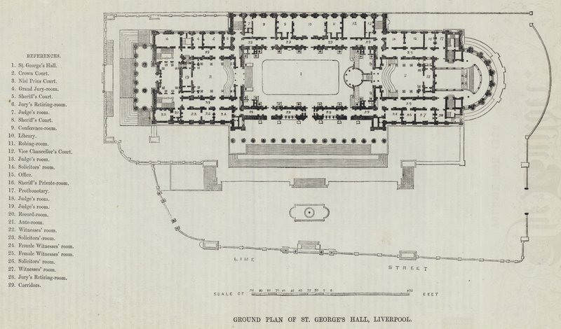 Plan du Rez-de-Chaussée de St George