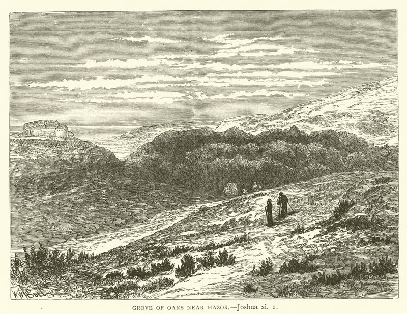 Bosquet de Chênes près de Hatsor, Josué, xi - English School