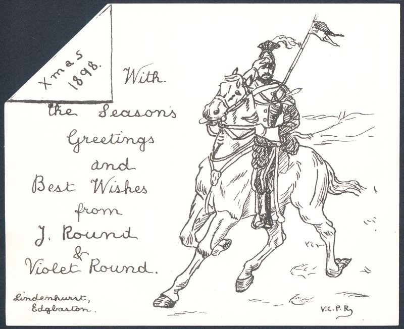 Garde à cheval, Carte de Noël - English School
