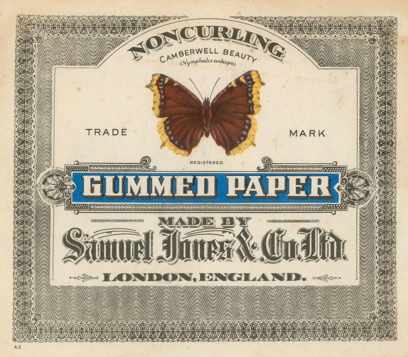 Papier gommé, fabriqué par Samuel Jones & Co Ltd, Londres - English School