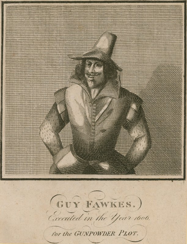 Guy Fawkes, exécuté en 1606 pour le complot des poudres - English School
