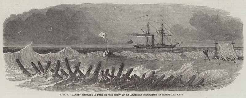 HMS "Alban" sauvant une partie de l