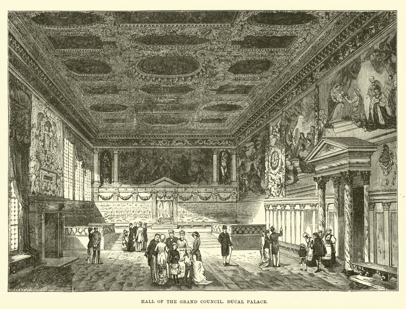 Salle du Grand Conseil, Palais des Doges - English School