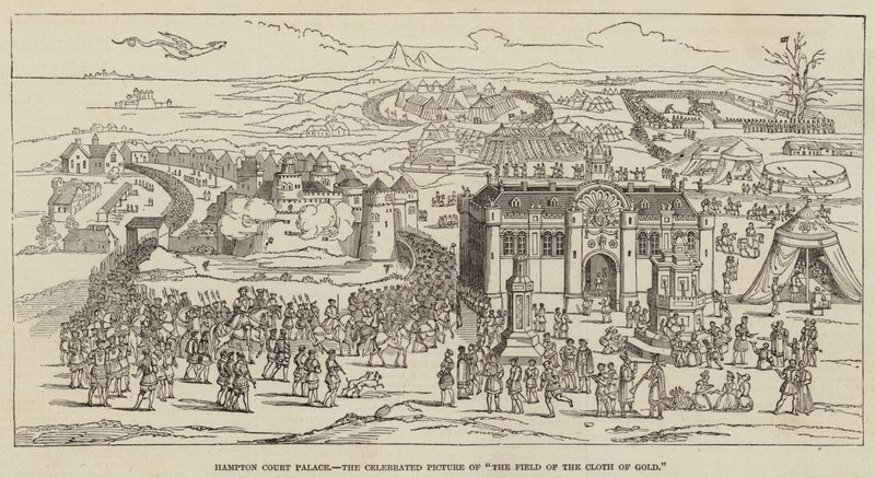 Palais de Hampton Court, la célèbre peinture de "Le Champ du Drap d