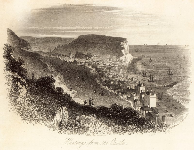 Hastings depuis le château - English School