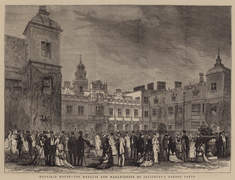 Hatfield House, la garden-party du marquis et de la marquise de Salisbury - English School