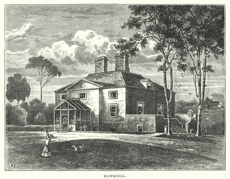 Hawkhill (gravure) - English School
