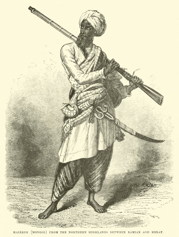 Hazareh (Mongol) des Hautes Terres du Nord entre Bamian et Hérat - English School