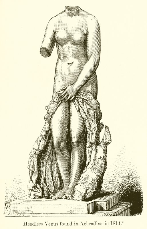 Vénus sans tête trouvée à Achradina en 1814 - English School