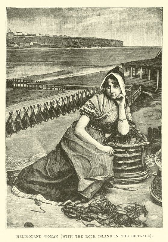 Femme de Heligoland, avec l