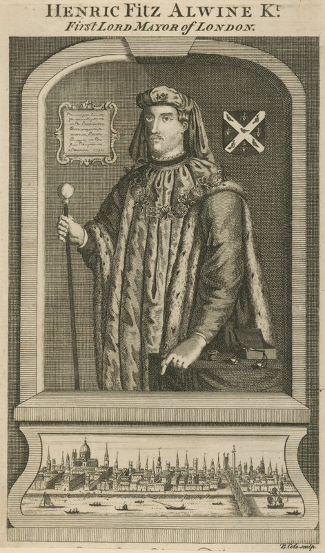 Henric Fitz Alwine, premier Lord Maire de Londres - English School
