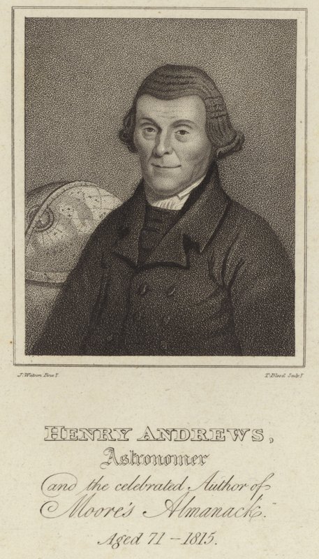 Henry Andrews, astronome et auteur célèbre de Moores Almanack (1744?1820) - English School