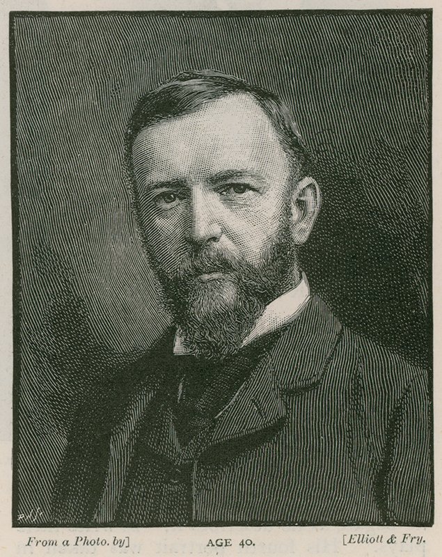 Henry Arthur Jones, dramaturge, âgé de 40 ans - English School