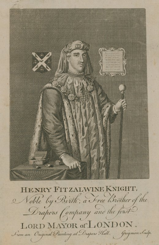 Henry Fitzalwine, le premier Lord-maire de Londres - English School